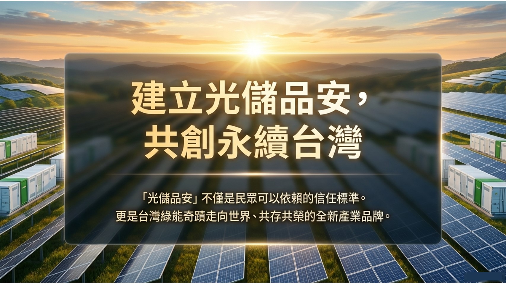 光儲品安 永續台灣