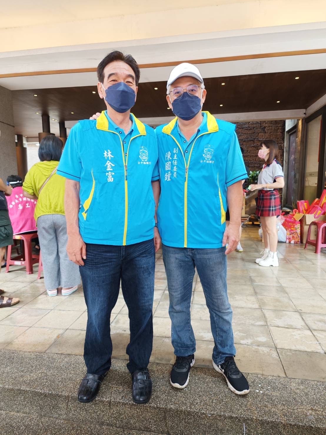▲林金富(左)及陳國鐘(右)為此次活動發起人之一。(圖/記者謝榮浤翻攝)