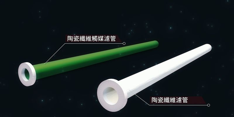 陶瓷纖維觸媒濾管