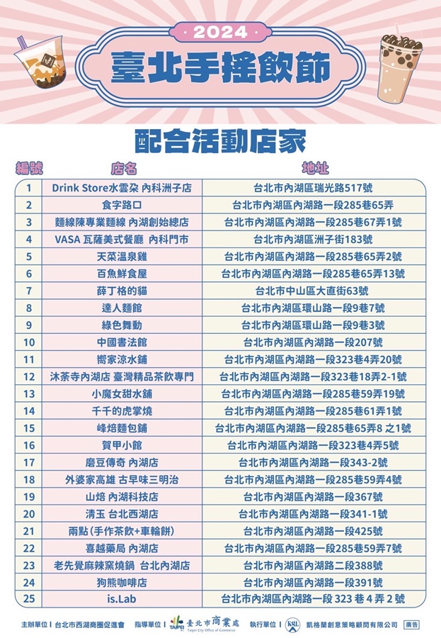 2024臺北手搖飲節開跑