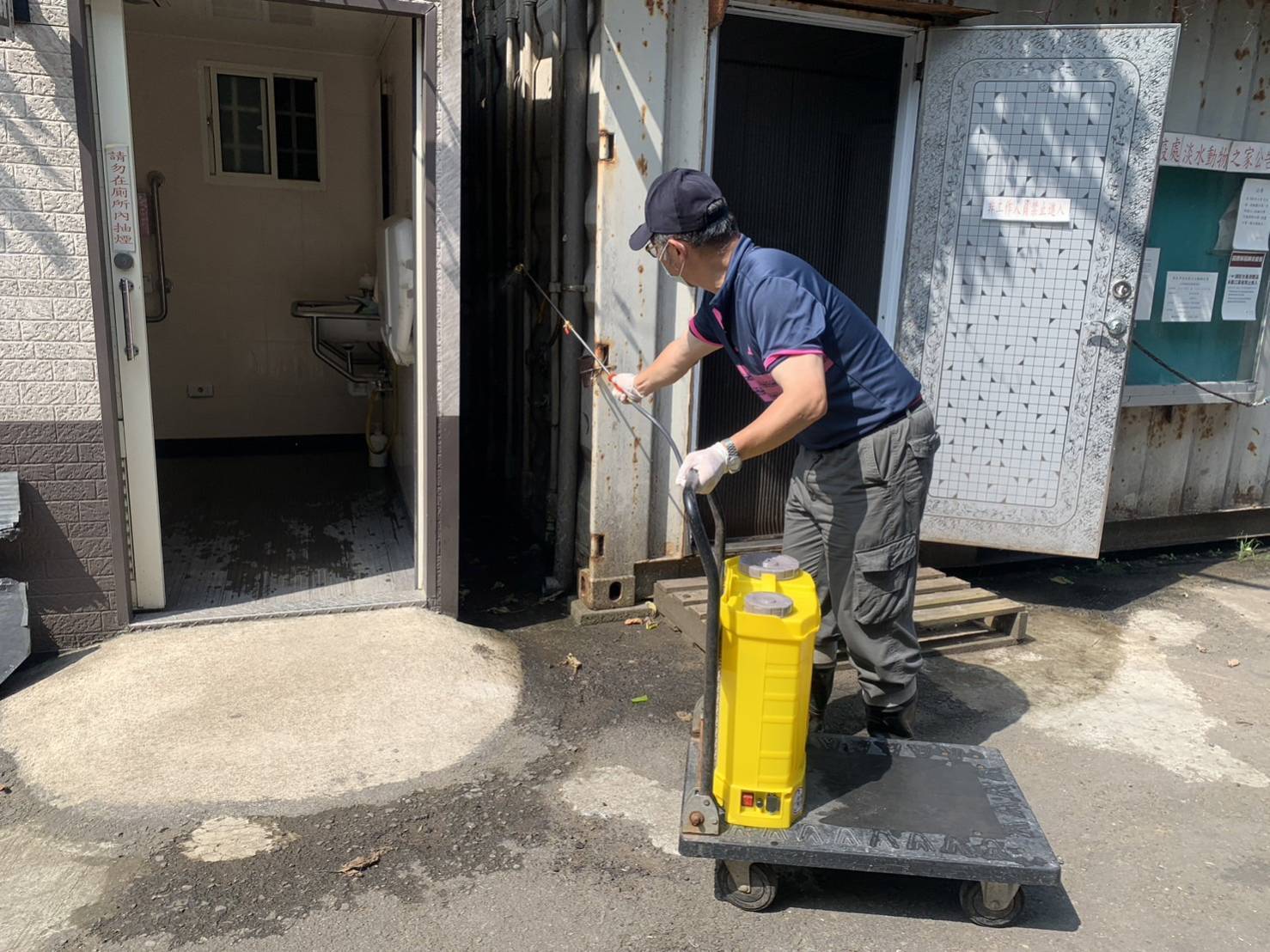 4淡水動物之家加強環境清消