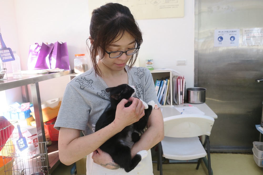 6.送交民眾林小姐特地來中和動物之家探望牠，現在牠已完全剛康復，目前仍在等待一個溫暖的家