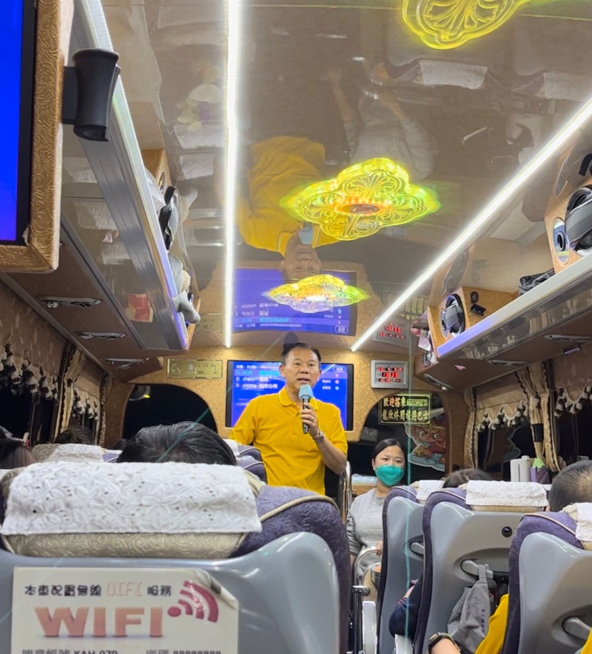 彰化縣救國團福興鄉團委會長陳裕隆勉勵此次參加自強活動會友們。(圖/福興鄉團委會提供)