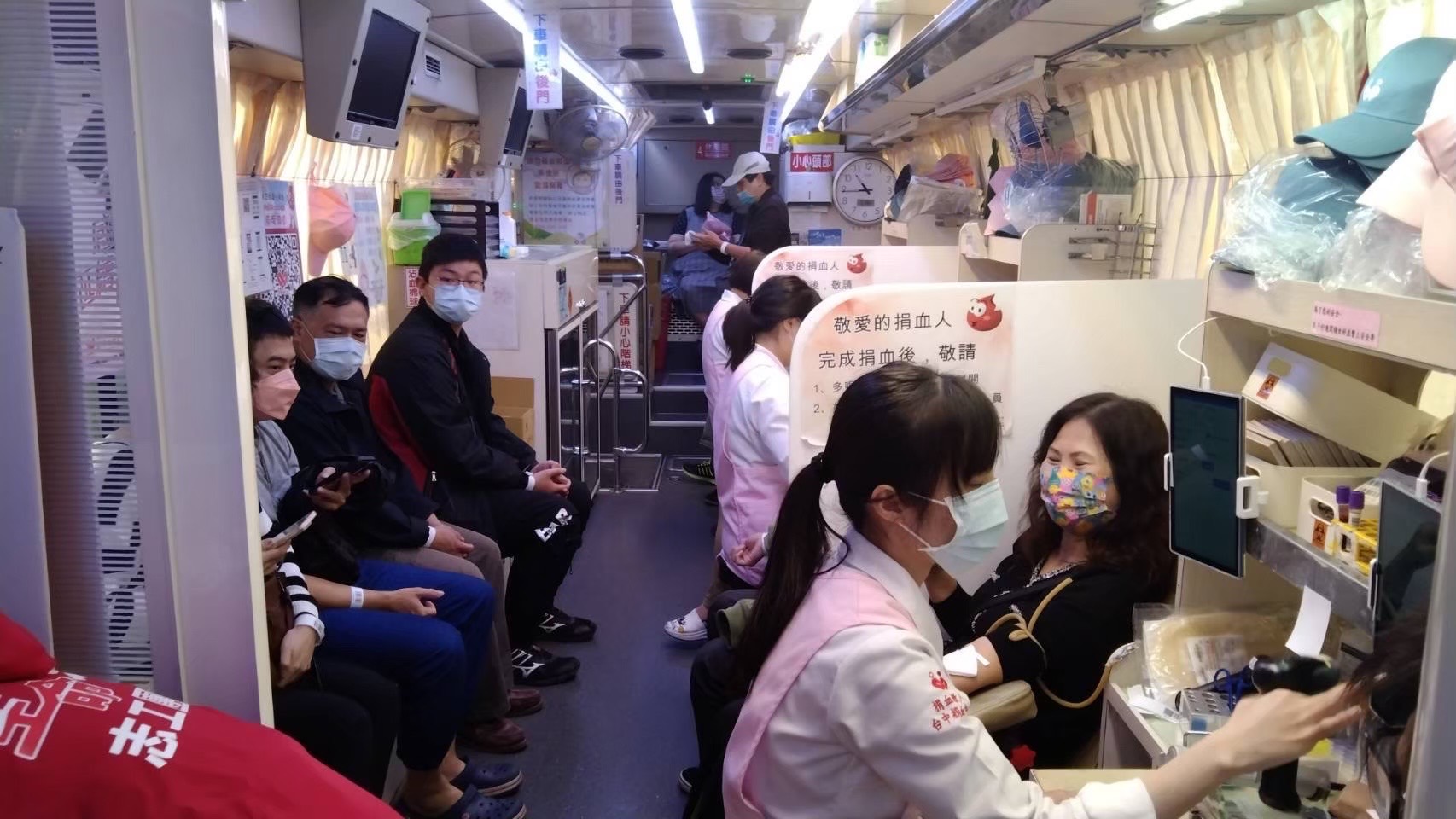▲日前辦理公益捐血日活動盛況。(圖/記者謝榮浤翻攝)。