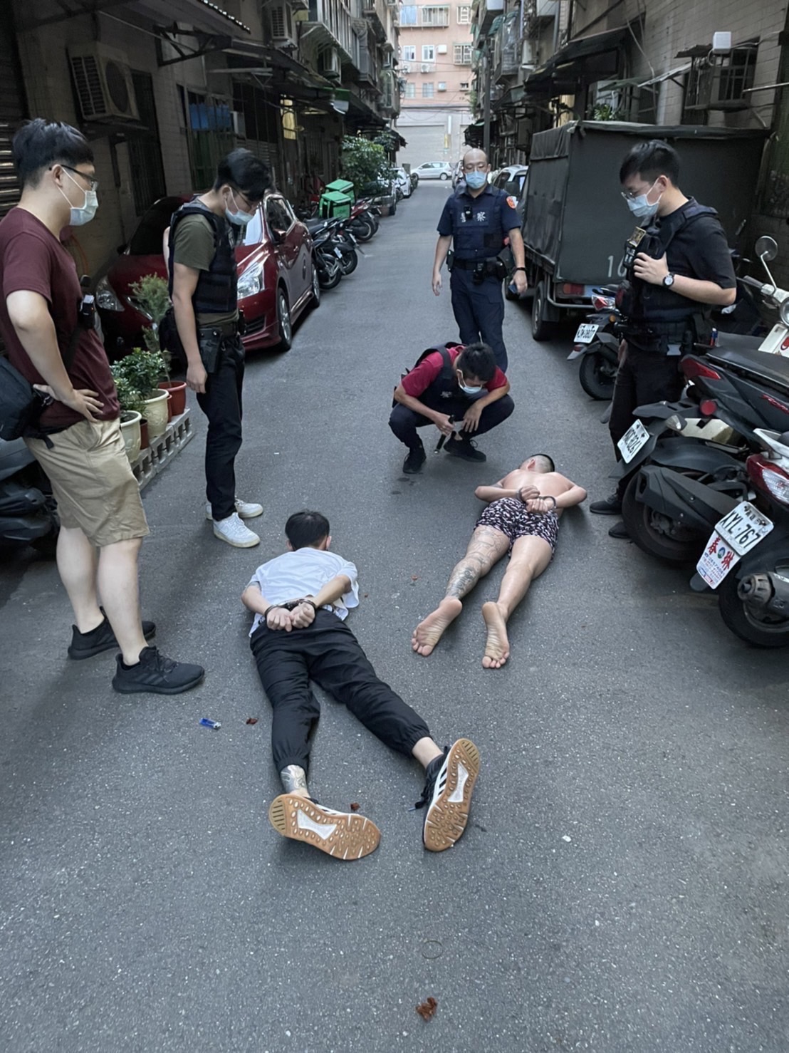 光天化日敢砍人 警方強勢逮捕 新北檢聲押3人獲准 振奮士氣