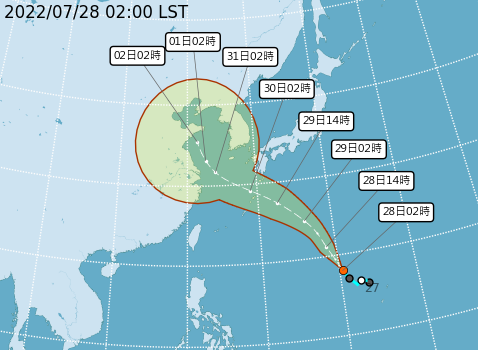 熱帶低壓影響！明起水氣增多　雨區、雨時再擴大