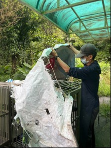 動物之家針對颱風進行之防颱演練