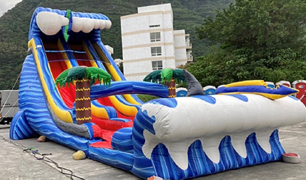 哈客童樂會：銀色衝浪手氣墊